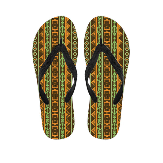 Hawaiian Hula Tribal Flip Flops - 1