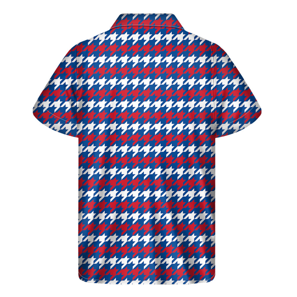 Classic American Houndstooth Hawaiian Outfit - Short Sleeve Shirt - 2