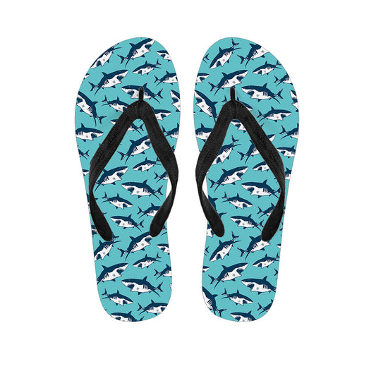Hawaiian Shark Print Flip Flops: The Perfect Pairing for Your Island Outfit - 1
