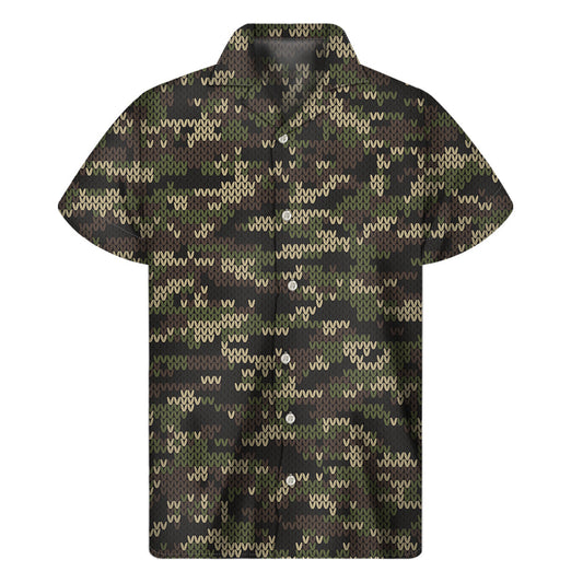 Island Camo: Hawaiian Style Short Sleeve Shirt - 1