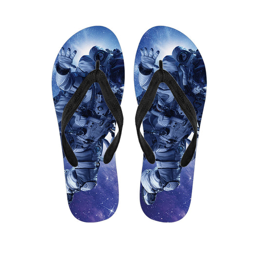Exploring Hawaiian Paradise in Astronaut on Space Mission Flip Flops - 1
