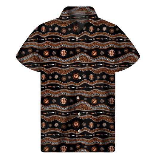Tropical Vibes: Hawaiian Inspired Men's Short Sleeve Shirt - 1