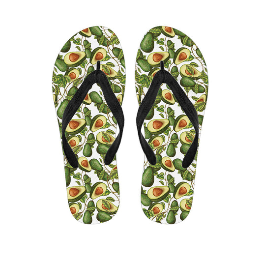 Avocado Aloha: Hawaiian Print Flip Flops for Your Tropical Outfit - 1