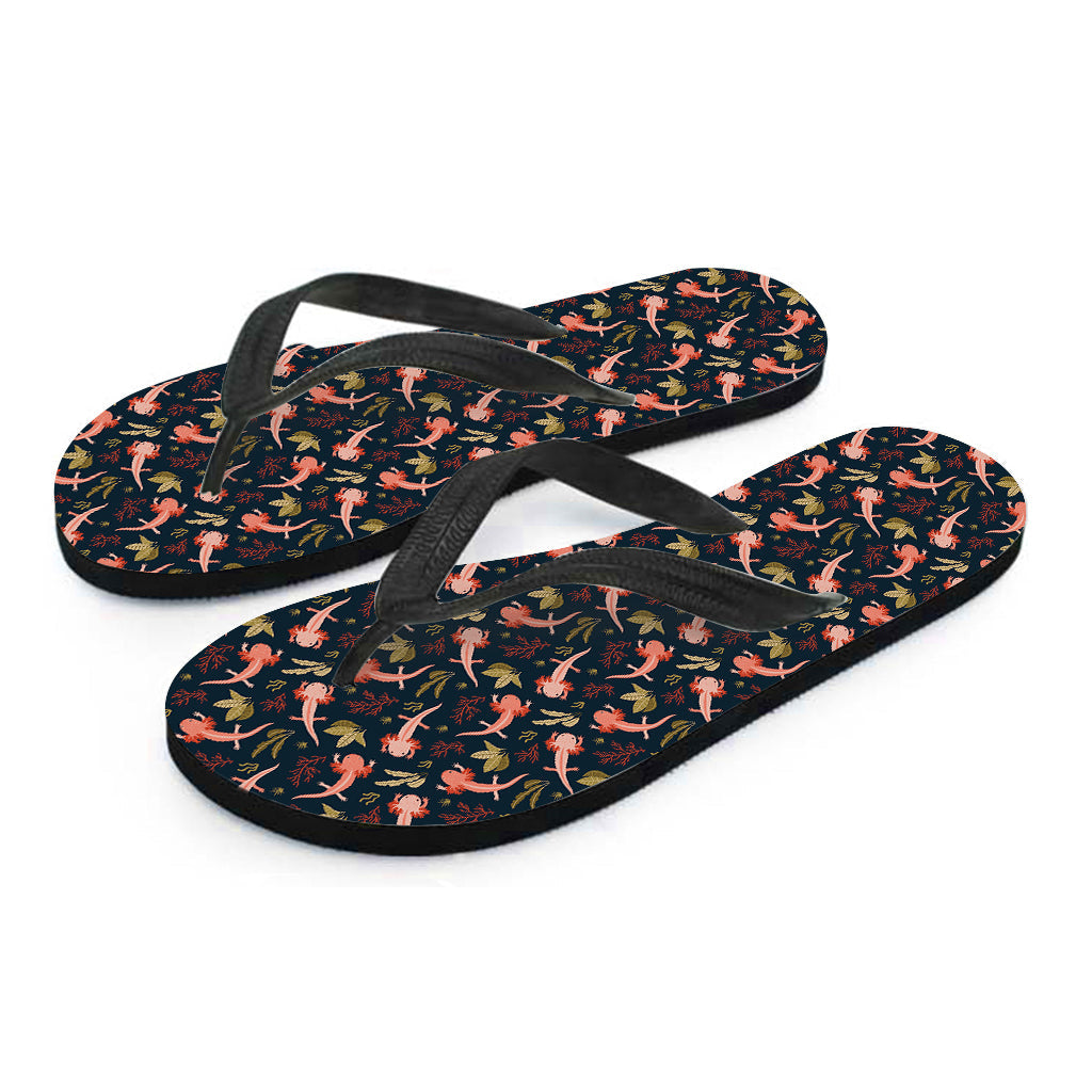 Hawaiian Baby Axolotl Pattern Flip Flops: The Perfect Addition to Your Island Outfit - 2