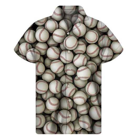 Tropical Vibes: Men's Hawaiian Short Sleeve Shirt - Perfect for Summer - 1