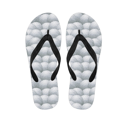 Hawaiian Vibes: Big Golf Ball Pattern Flip Flops - 1