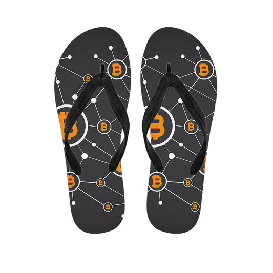 Bitcoin Connection Hawaiian Flip Flops: Embrace the Aloha Spirit in Style! - 1