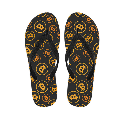 Bitcoin Cryptocurrency Hawaiian Flip Flops: Embrace Aloha Style! - 1