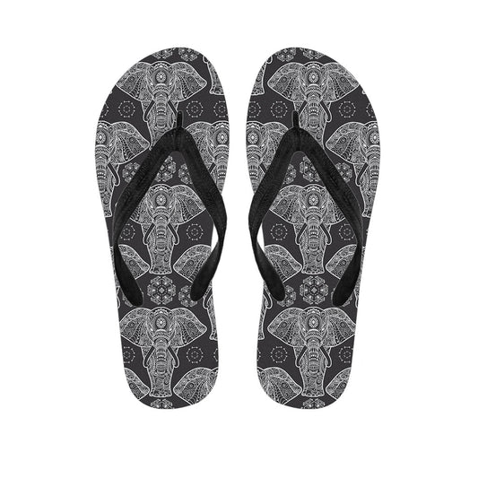 Boho Elephant Hawaiian Flip Flops: Embrace the Island Vibes in Style - 1