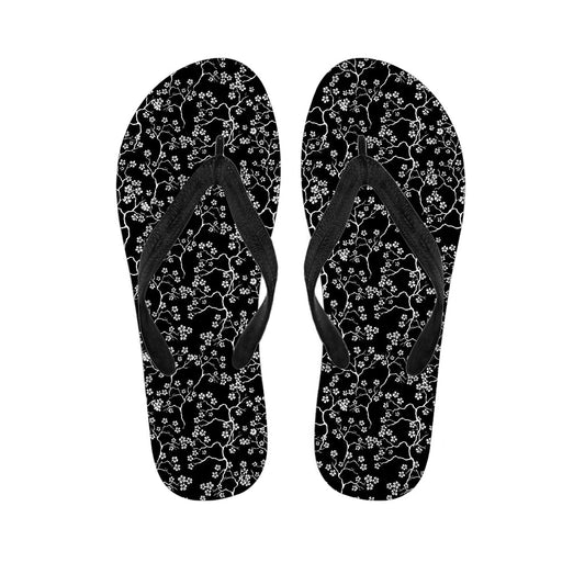 Cherry Blossom Chic: Hawaiian Flip Flops with Style - 1