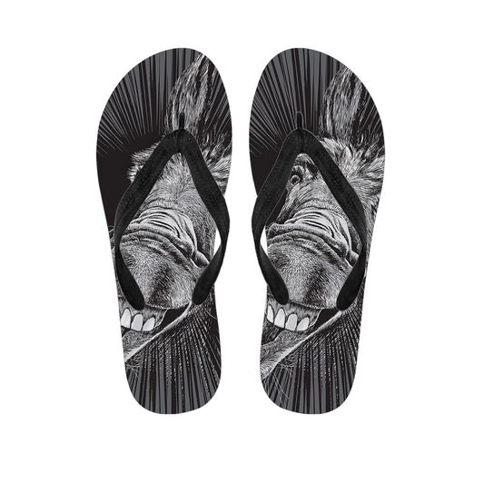 Crazy Donkey Print Hawaiian Ensemble: Flip Flops Edition - 1