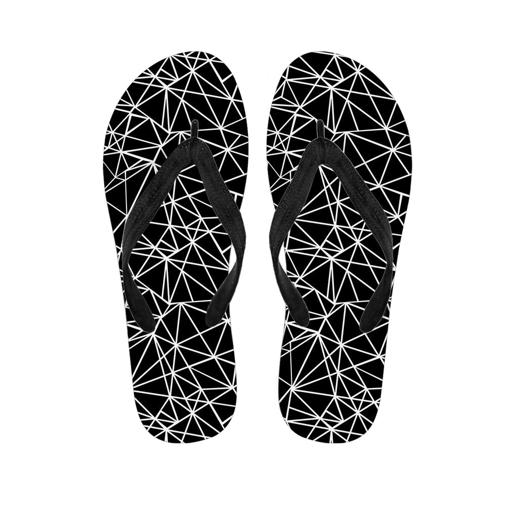 Geometric Mosaic Print Hawaiian Flip Flops: Step into Island Style! - 1