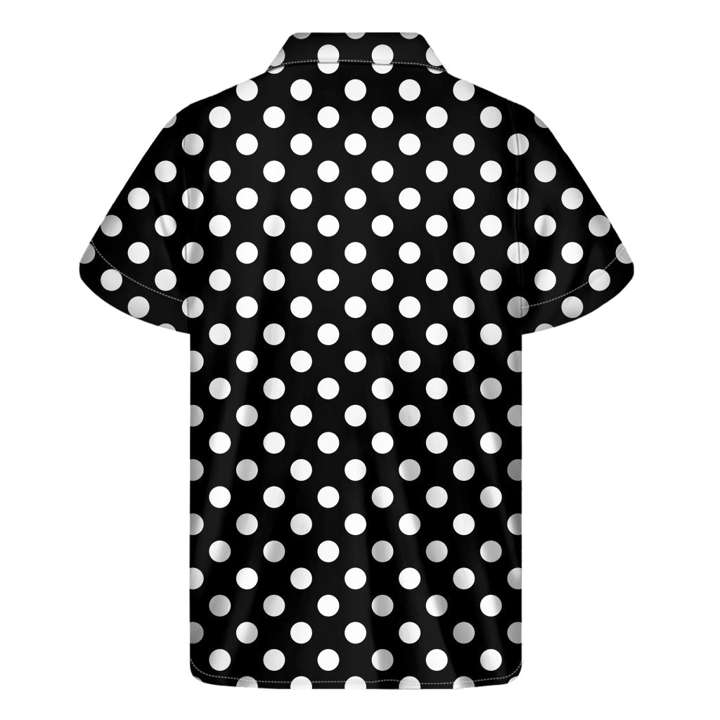 Island Vibes Black and White Polka Dot Hawaiian Shirt - 2