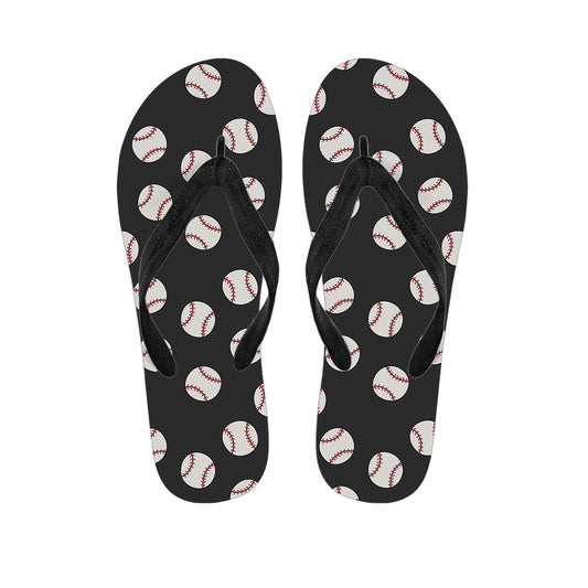 Island Style: Hawaiian Baseball Pattern Flip Flops Outfit - 1