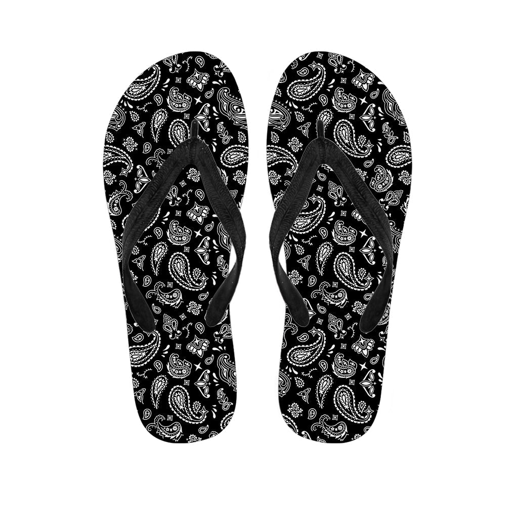 Paisley Bandana Print Hawaiian Flip Flops: Walk in Island Style! - 1