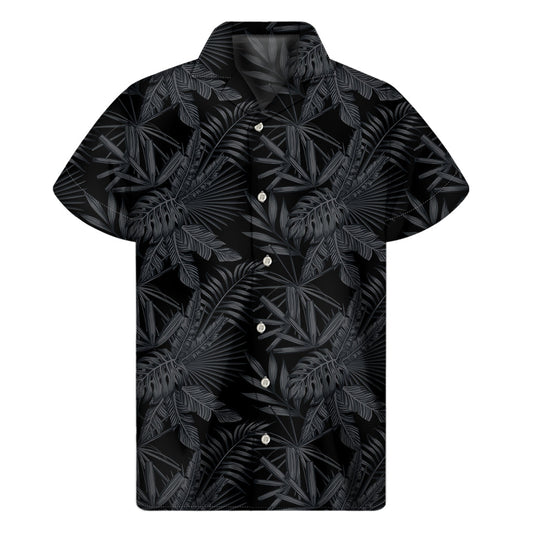 Black Palm Leaf Aloha: The Ultimate Hawaiian Outfit - 1