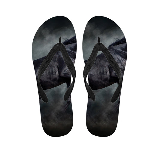 Black Stallion Hawaiian Flip Flops: The Perfect Accessory for Your Hawaiian Outfit - 1