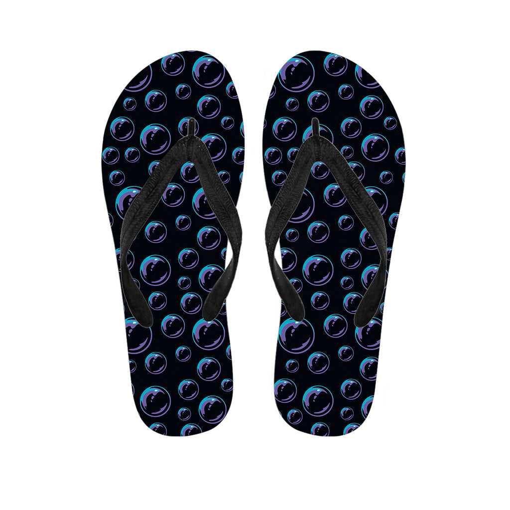 Blue and Purple Bubble Pattern Hawaiian Flip Flops: Complete Your Island Outfit - 1