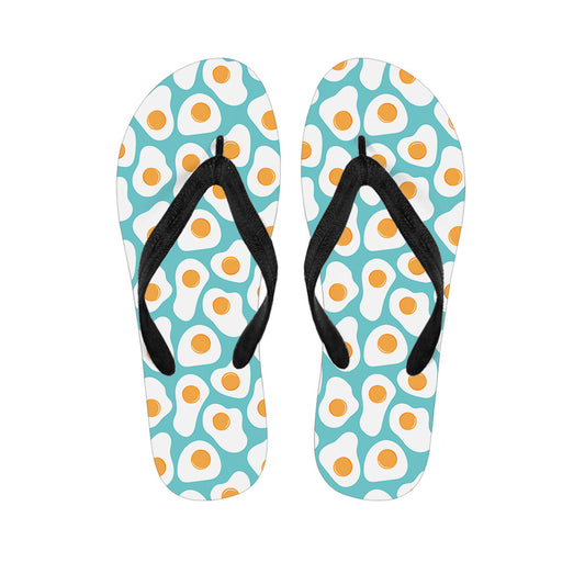 Blue Fried Eggs Hawaiian-Inspired Flip Flops: Walk in Island Style - 1