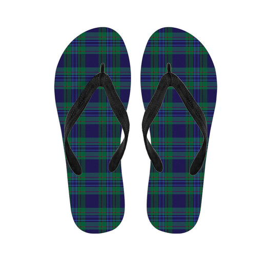 Blue, Green, and Red Tartan Hawaiian Flip Flops: Your Ultimate Aloha Style - 1