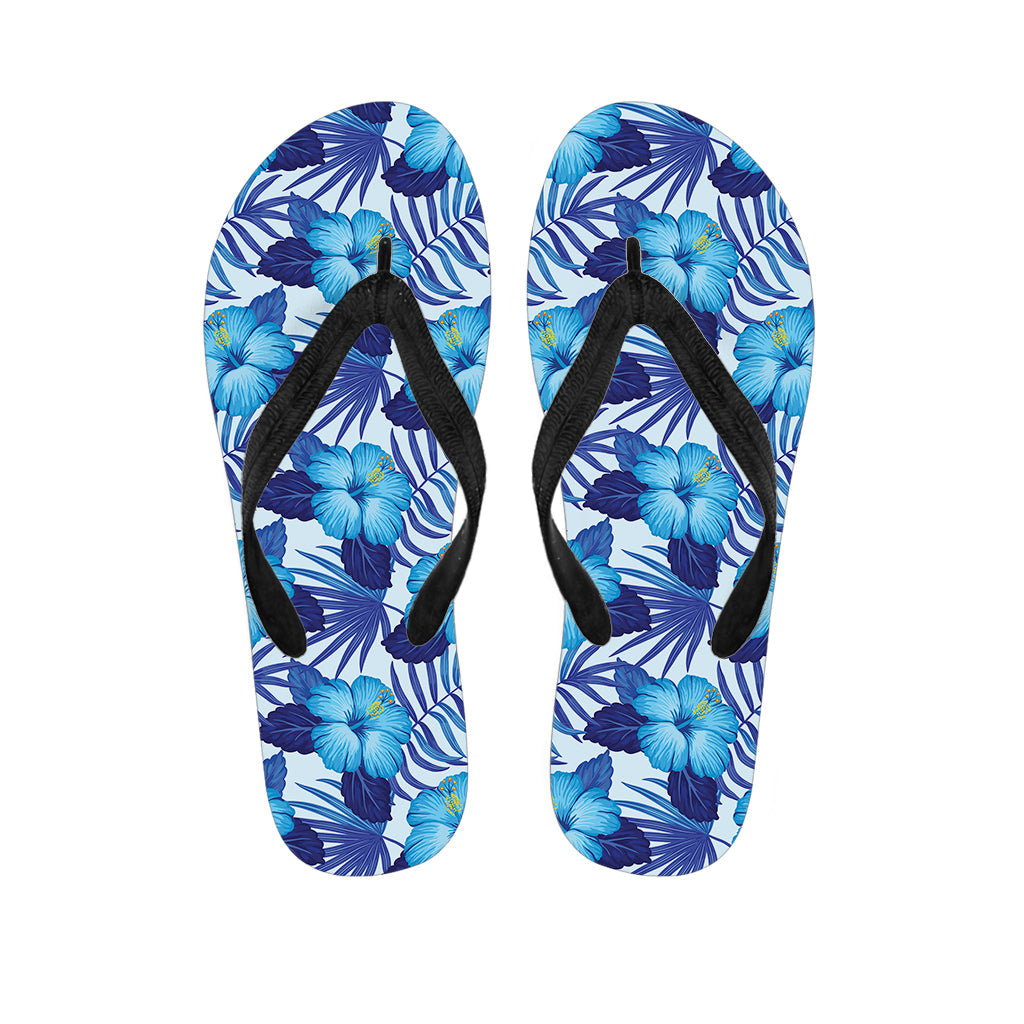 Blue Hibiscus Hawaiian Flip Flops: Embrace Tropical Style from Head to Toe - 1