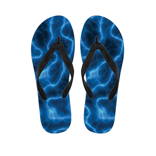 Blue Plasma Hawaiian Flip Flops: The Perfect Accessory for Your Island Attire - 1