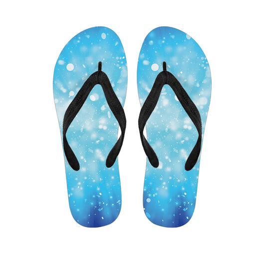 Blue Sparkle Light Hawaiian Flip Flops: The Perfect Addition to Your Island-Inspired Outfit - 1