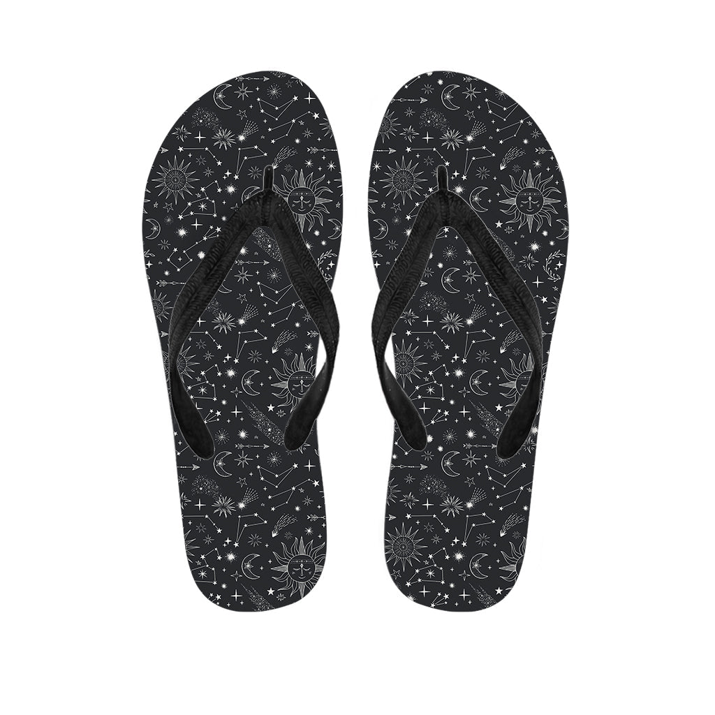Hawaiian Bohemian Constellation Pattern Flip Flops: The Perfect Pair for Your Island Outfit - 1