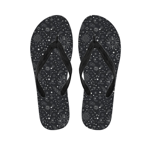 Hawaiian Bohemian Constellation Pattern Flip Flops: The Perfect Pair for Your Island Outfit - 1