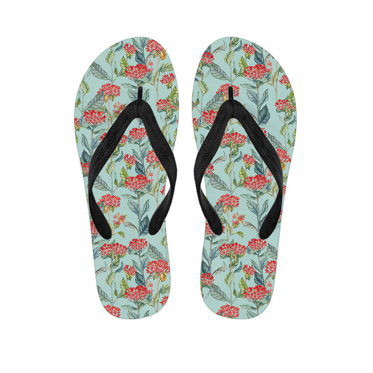Bouvardia Hawaiian Print Flip Flops: The Perfect Addition to Your Island Attire - 1