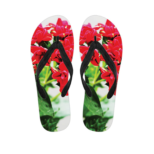 Bouvardia Plant Print Hawaiian Outfit with Matching Flip Flops - 1