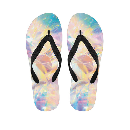 Hawaiian Holographic Flip Flops: Walk in Style - 1