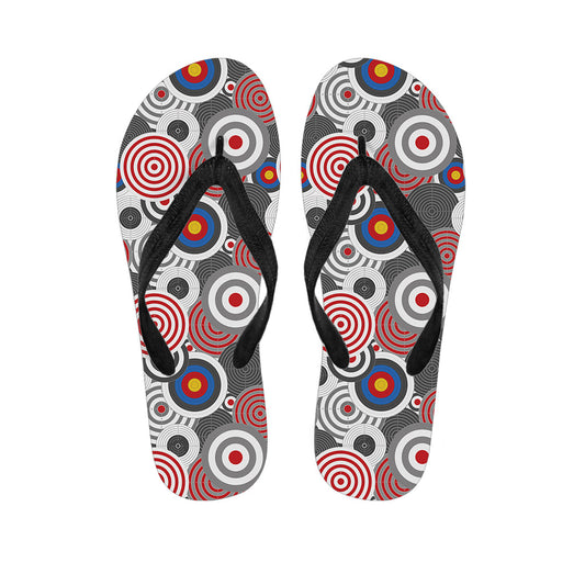 Bullseye Target Hawaiian Flip Flops: Complete Your Aloha Outfit! - 1