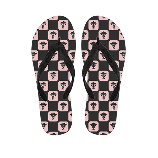 Caduceus Pattern Hawaiian Flip Flops: Step up Your Island Style - 1