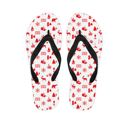 Tropical Bliss: Hawaiian Outfit Flip Flops - 1
