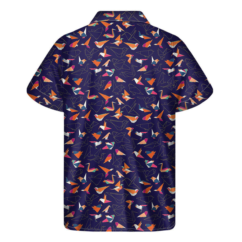 Colorful Origami Bird Hawaiian Short Sleeve Shirt - 2