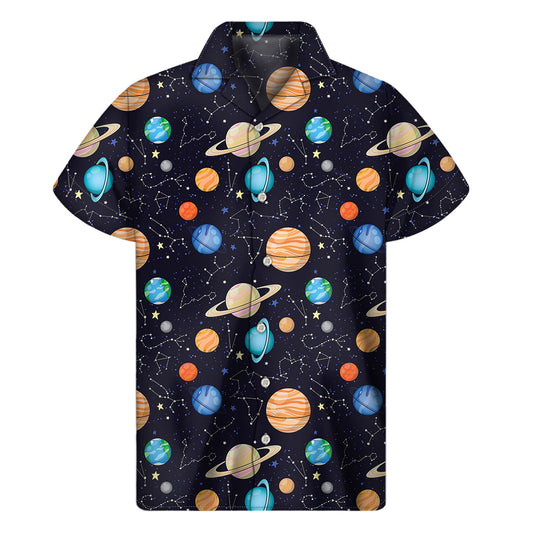 Starry Night Hawaiian Short Sleeve Shirt - 1