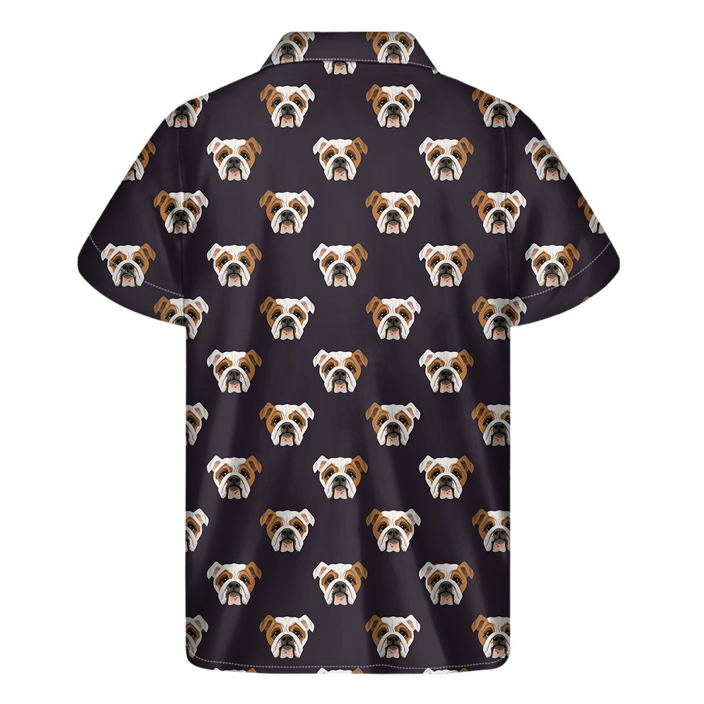 Stylish Hawaiian Bulldog Print Short Sleeve Shirt - 2