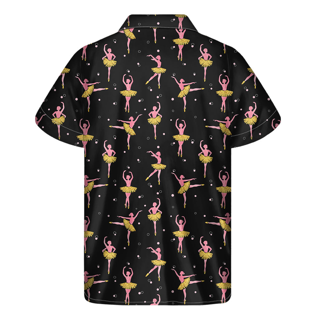 Tropical Paradise: Men's Hawaiian Ballet Print Short Sleeve Shirt - 2