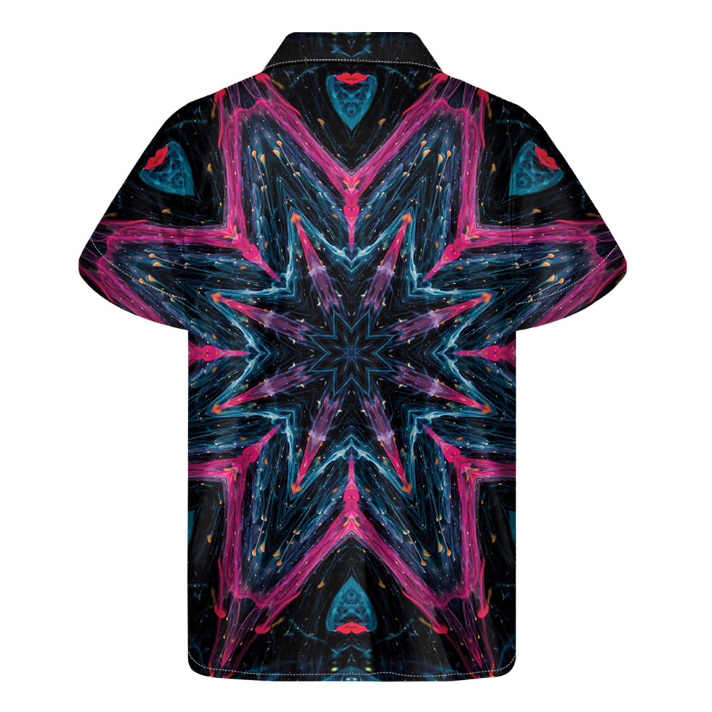 Dark Cloud Kaleidoscope Hawaiian Short Sleeve Shirt - 2