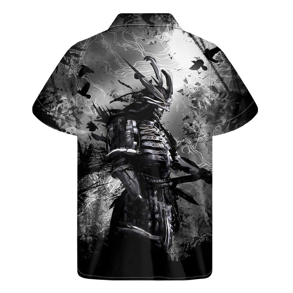 Dark Samurai Warrior Hawaiian Short Sleeve Shirt - 2