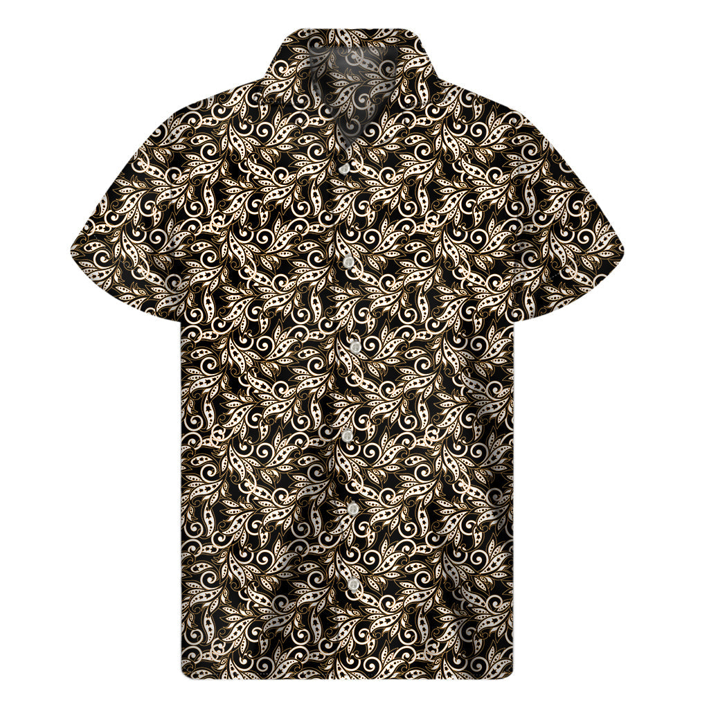 Bold and Beautiful: Hawaiian Floral Print Short Sleeve Shirt - 1