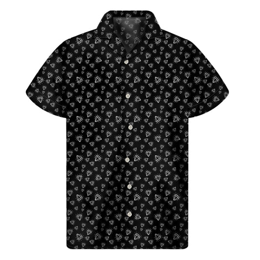 Diamond Paradise: Hawaiian Short Sleeve Shirt - 1