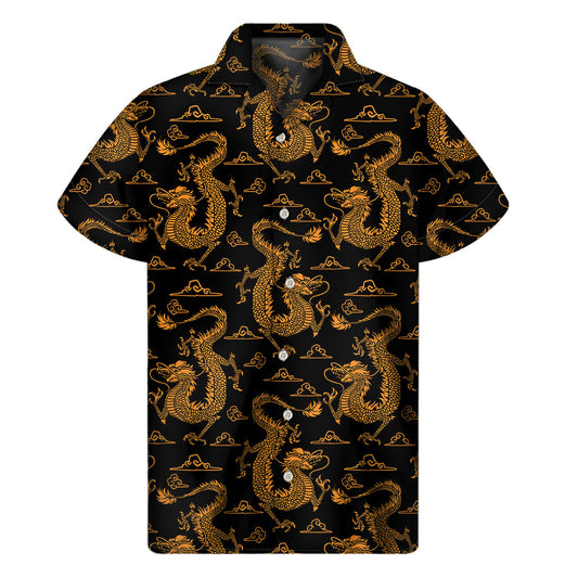 Eastern Dragon Hawaiian Style Short Sleeve Shirt - 1