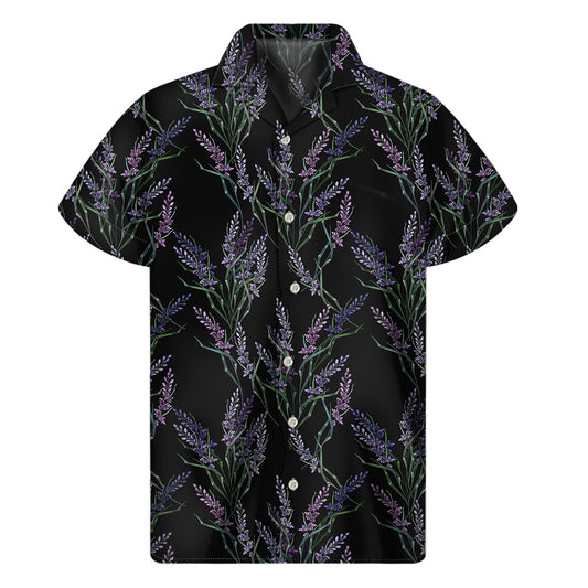 Lavender Blossom Hawaiian Short Sleeve Shirt - 1