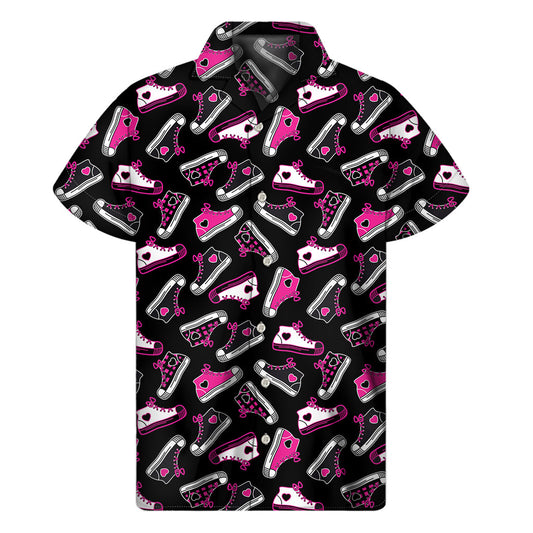 Emo Shoes Pattern Hawaiian Short Sleeve Shirt - 1