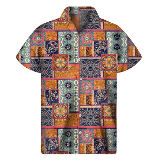 Colorful Floral Hawaiian Shirt for Men - 1