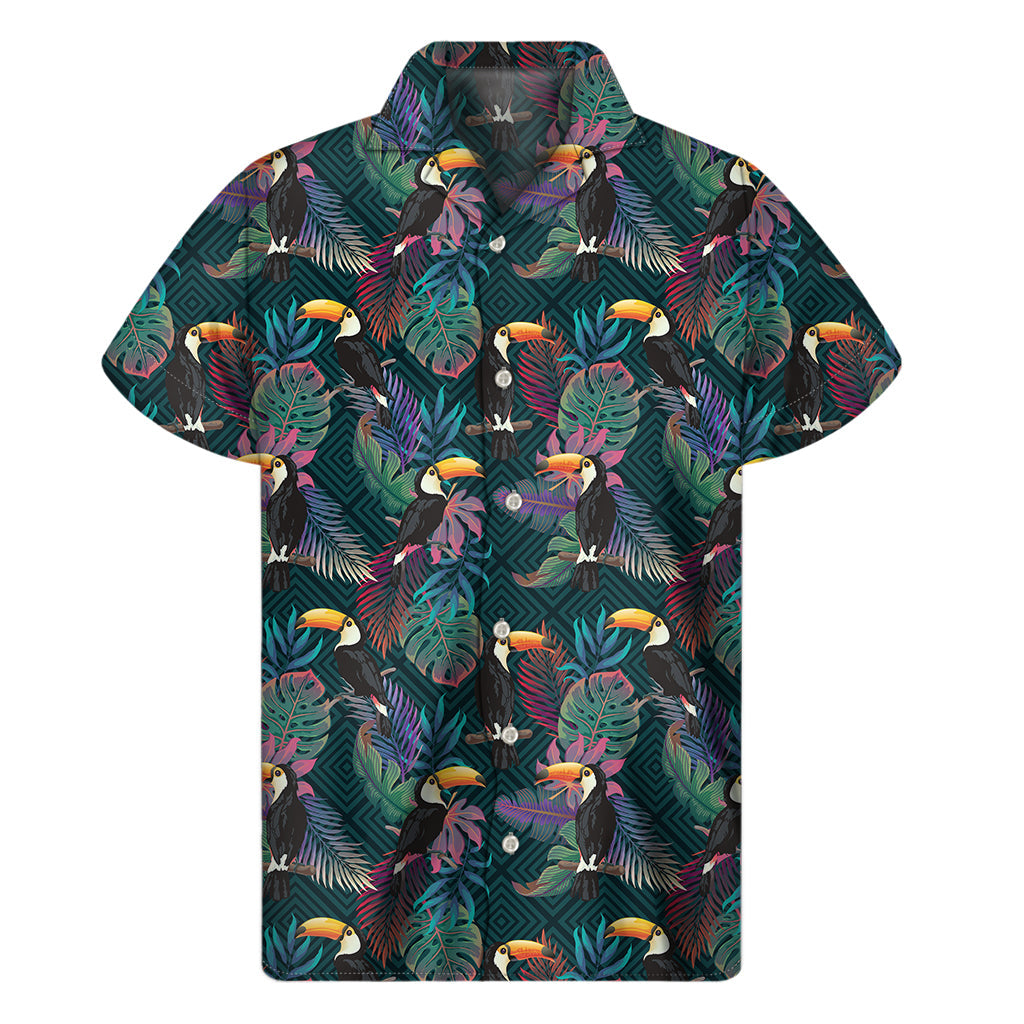 Tropical Toucan Paradise: Hawaiian Short Sleeve Shirt - 1