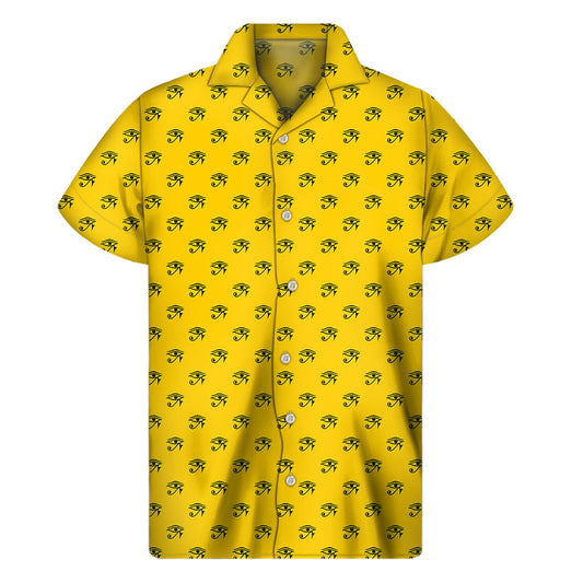 Eye of Horus Hawaiian Style Short Sleeve Shirt - 1
