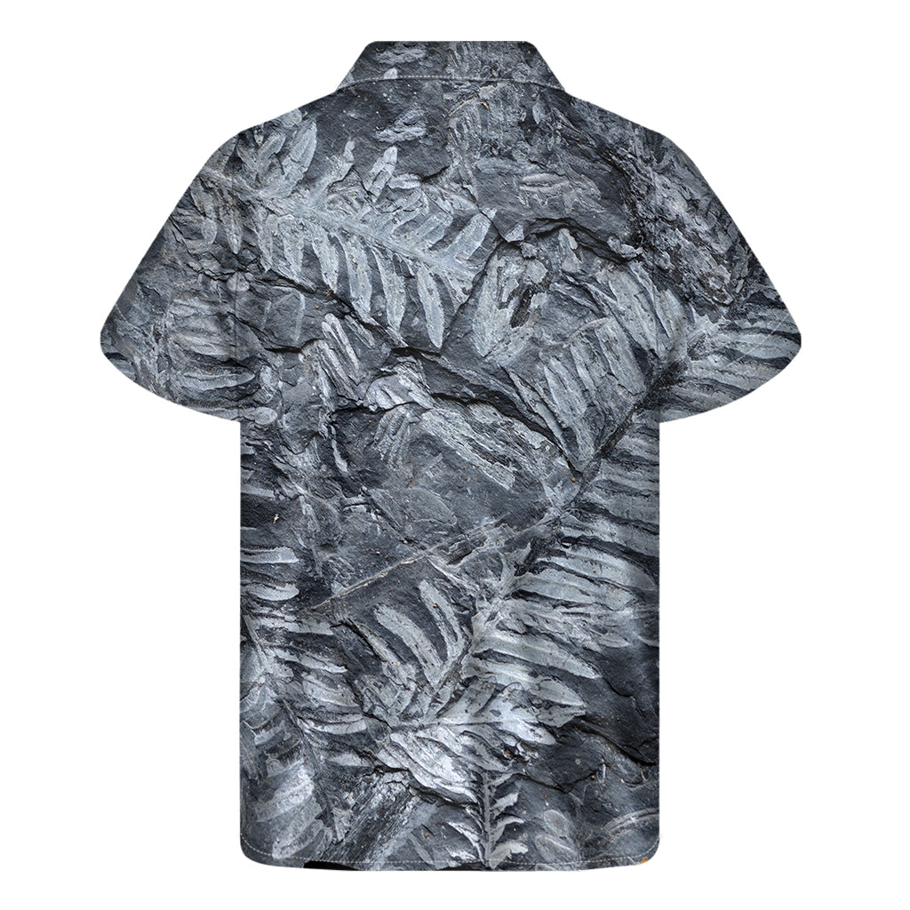 Fern Fossil Print Hawaiian Short Sleeve Shirt - Embrace the Aloha Spirit! - 2